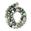 Natural Agate Round Gemstone Beads Strands X-G-R255-8mm-5