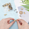 DICOSMETIC DIY Blank Half Round Clip-on Earring Making Kits DIY-DC0001-59-3