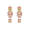 Cartoon Soldier Shape Alloy Enamel Stud Earrings FS-WGA682D-04-1