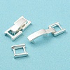 Eco-Friendly Brass Watch Band Clasps KK-M225-28S-4