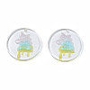 Transparent Resin Pendants RESI-N030-003-2