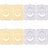 20Pcs 2 Colors 304 Stainless Steel Pendants STAS-SZ0003-11-1