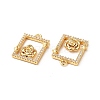 Brass Micro Pave Cubic Zirconia Pendants KK-M233-36G-3