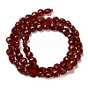 Natural Carnelian(Dyed & Heated) Beads Strands G-C179-A6mm-24-3
