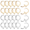 100Pcs 2 Colors 304 Stainless Steel Leverback Earring Findings STAS-ME0001-23-1