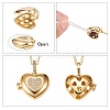 Brass Micro Pave Clear Cubic Zirconia Diffuser Locket Pendants ZIRC-SZ0003-60-2