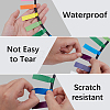 10Pcs 10 Colors Paper Self-Adhesive Stickers DIY-SP0006-12-5