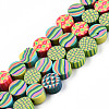 Handmade Polymer Clay Beads Strands CLAY-N010-081-1