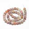 Natural Sunstone Beads Strands G-R446-8mm-36-2