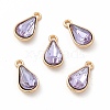 Faceted Glass Rhinestone Pendants FIND-G049-01G-01-3