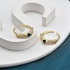 Rack Plating Brass Micro Pave Cubic Zirconia Cuff Finger Rings for Women RJEW-M028-51G-5