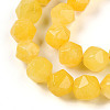 Dyed Natural White Jade Beads Strands G-T139-8mm-46S-4