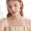 5Pcs Glass Beaded Pendants FIND-TA0009-10-7