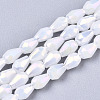 Electroplate Glass Beads Strands EGLA-S194-02A-B01-1