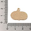 Thanksgiving Day Golden Tone Alloy Enamel Pendants ENAM-M002-02C-G-3