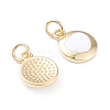 Brass Enamel Charms KK-F814-21G-2