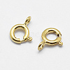 925 Sterling Silver Spring Ring Clasps STER-K167-076C-G-2