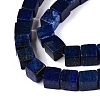 Natural Lapis Lazuli Dyed Beads Strands G-T139-8x8-44-3