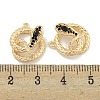 Brass Micro Pave Cubic Zirconia Pendants KK-S386-23G-01-3