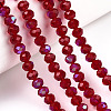 Electroplate Glass Beads Strands LS-EGLA-A034-T10mm-L20-4