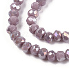 Electroplate Glass Beads Strands EGLA-A034-P2mm-B19-3