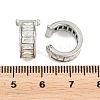 304 Stainless Steel Rhinestone Cuff Earrings for Women EJEW-A161-06P-01-3