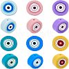 CHGCRAFT 12Pcs 6 Colors Silicone Tooth Gel Beads SIL-CA0001-11-1