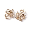 Zinc Alloy Crystal Rhinestone Snap Lock Clasps FIND-WH0008-19G-3