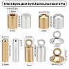 SUNNYCLUE 50Pcs 5 Style Brass Cord Ends KK-SC0002-64-2