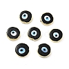 Rack Plating Handmade Evil Eye Lampwork Beads KK-F838-02H-G-3