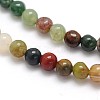 Natural Indian Agate Round Beads Strands G-N0166-23-3mm-2