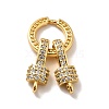 Rack Plating Brass Micro Pave Cubic Zirconia Links KK-M230-41G-2