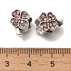 Rack Plating Alloy European Beads FIND-H005-25AS-2