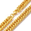 Iron Cuban Link Chain Necklaces for Women Men NJEW-A028-01A-G-2