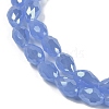 Opaque Solid Color Electroplate Glass Beads Strands LS-EGLA-N013-J10mm-B06-3