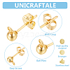 304 Stainless Steel Stud Earring Findings STAS-UN0015-38-5