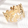 304 Stainless Steel Cuff Bangles for Women BJEW-B166-01G-3