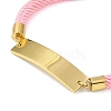 Ion Plating(IP) 304 Stainless Steel ID Bracelets for Women BJEW-K254-20G-03-2