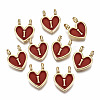 Alloy Enamel Charms ENAM-T012-02I-RS-1