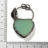 Natural Green Aventurine Heart Big Pendants G-A221-05D-3