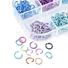 600Pcs 12 Colors Aluminum Wire Open Jump Ring Sets DIY-FS0004-14-4