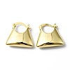 Rack Plating Brass Trapezoid Hoop Earrings EJEW-D055-13G-1