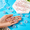 30Pcs UV Plating Acrylic Bead Caps PACR-TA0001-20C-6