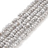 Electroplated Shell Pearl Beads Strands BSHE-C006-06C-1