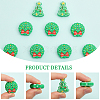 CHGCRAFT 16pcs 2 Styles Food Grade Eco-Friendly Silicone Beads SIL-CA0001-71-5