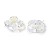 Baking Paint Glass Bead Caps GLAA-S202-04-3