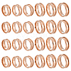 24Pcs 6 Styles 304 Stainless Steel Grooved Finger Ring Settings STAS-ME0003-12RG-1