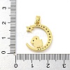 Brass Micro Pave Clear Cubic Zirconia Pendant FIND-Z044-03L-3