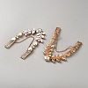 Alloy & Acrylic Rhinestone Boot Strap Chains AJEW-WH0609-106G-01-2
