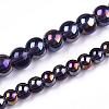 Electroplate Transparent Glass Beads Strands LS-GLAA-T032-T4mm-AB03-4